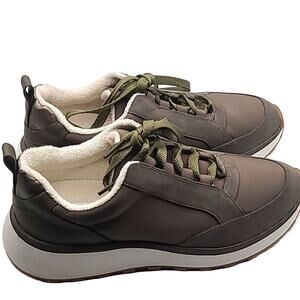 Nordstrom Women's Leia Platform Sneakers – Olive Green Faux Leather Size 7M